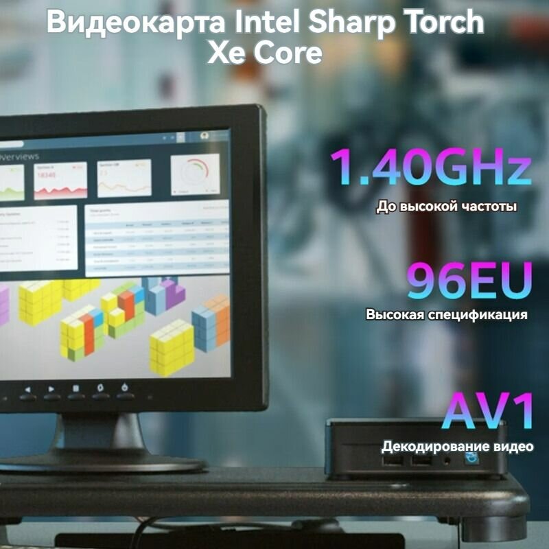 Мини-ПК Intel NUC 12 Pro NUC12WSKi7 Core i7-1260P Нет Ram Нет SSD Нет OS Intel Iris Xe Graphics 8K, WiFi 6E, Thunderbolt 4 — фото 1