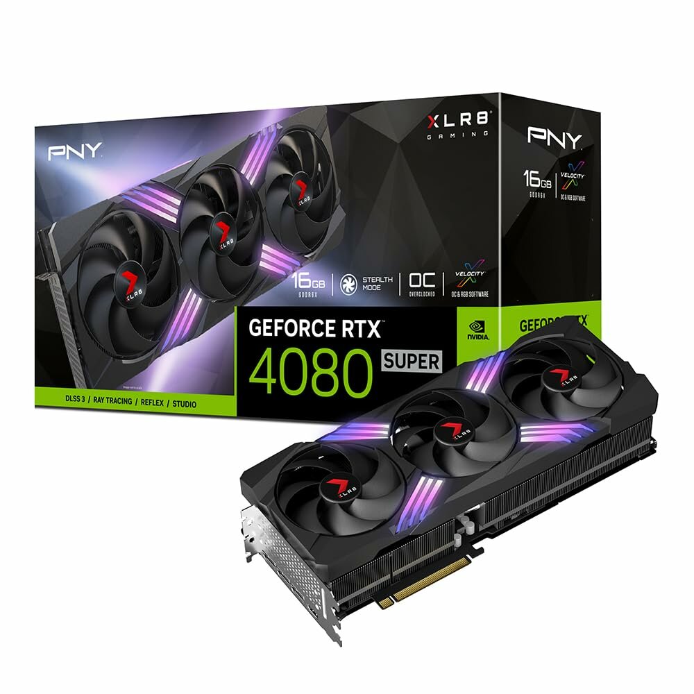 Видеокарта PNY GeForce RTX 4080 Super Verto OC 16GB GDDR6X Pcle 6.0