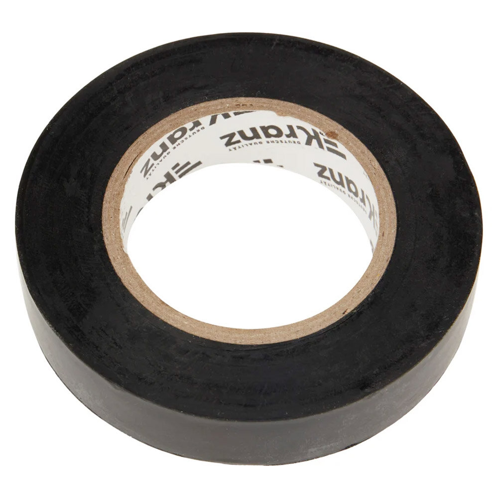 Изолента ПВХ KRANZ 0.13х15 мм 25 м черная {KR-09-2106}