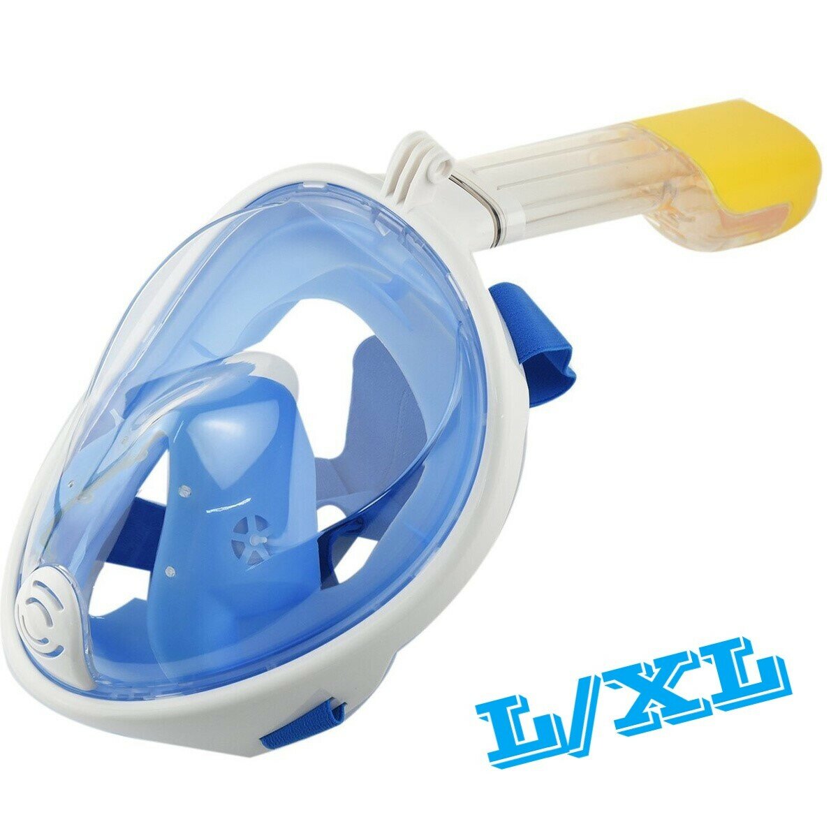 Подводная маска для снорклинга EasyBreath L/XL, синяя