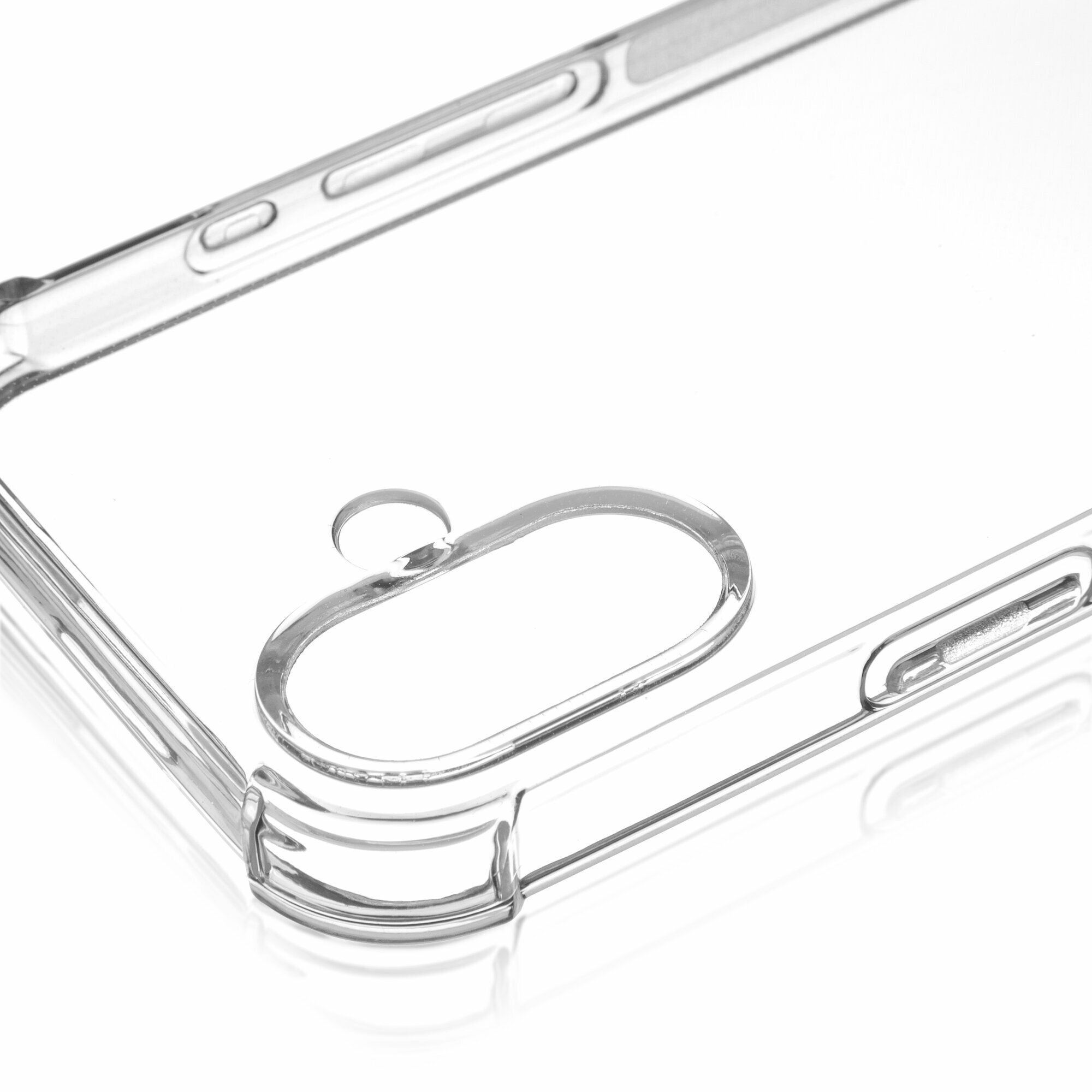 Противоударный чехол BROSCORP на Apple iPhone 16 (Айфон 16), с усиленнными углами, прозрачный — фото 1