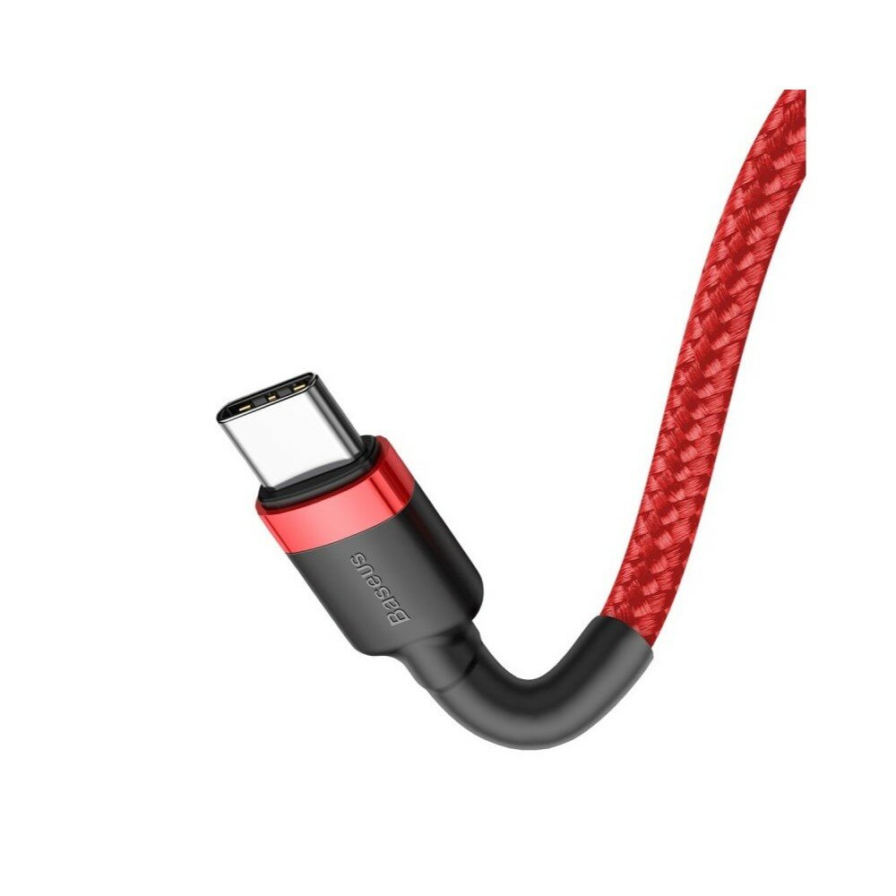 Кабель Baseus Cafule USB Type-C - USB Type-C (CATKLF-G09) 1м красный/красный — фото 1