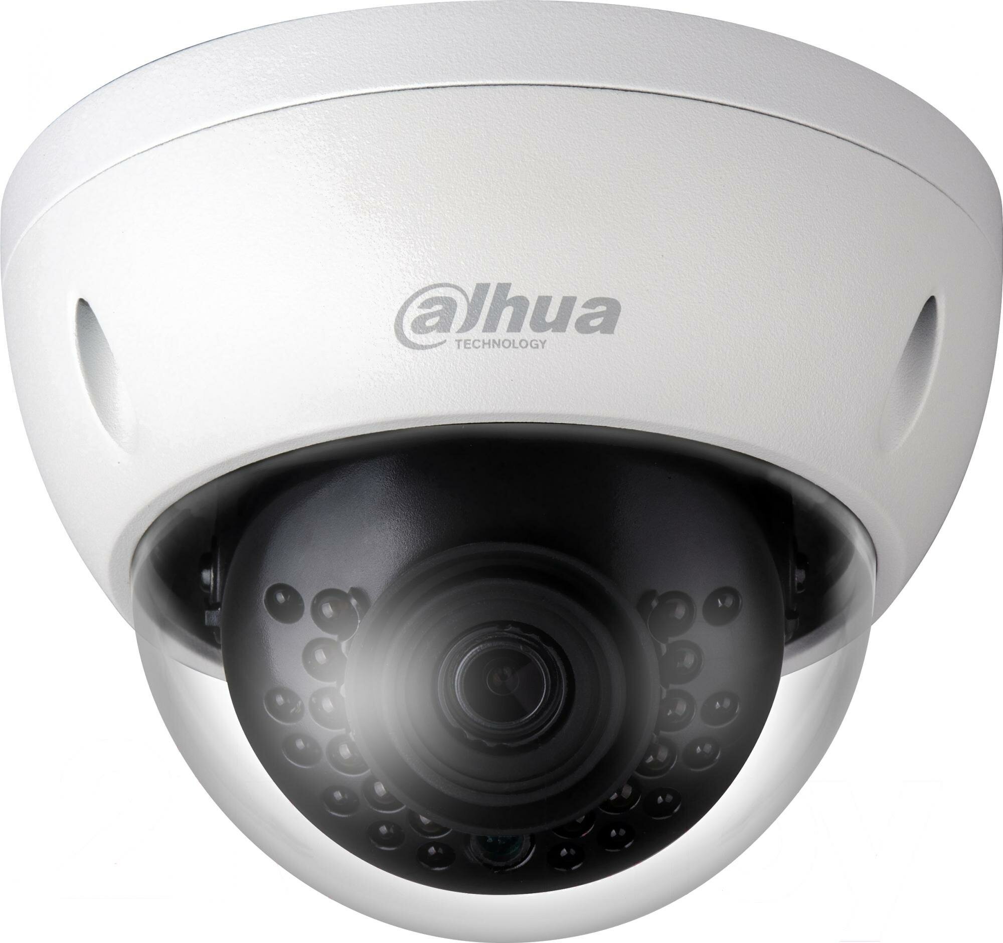 DAHUA DH-IPC-HDBW1431EP-0280B-S4 Уличная купольная IP-видеокамера 4Мп, 1/3” CMOS, объектив 2.8мм, ИК-подсветка до 30м