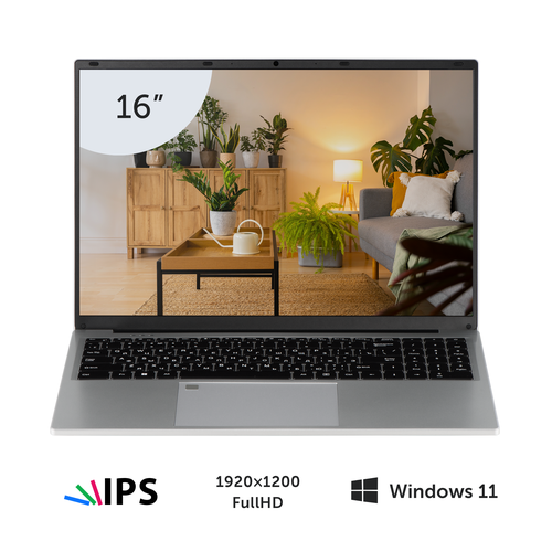 Ноутбук Azerty RB-1650 16 IPS 1920x1200 Intel N100 4x08GHz 16GB LPDDR5 512GB SSD 27300₽