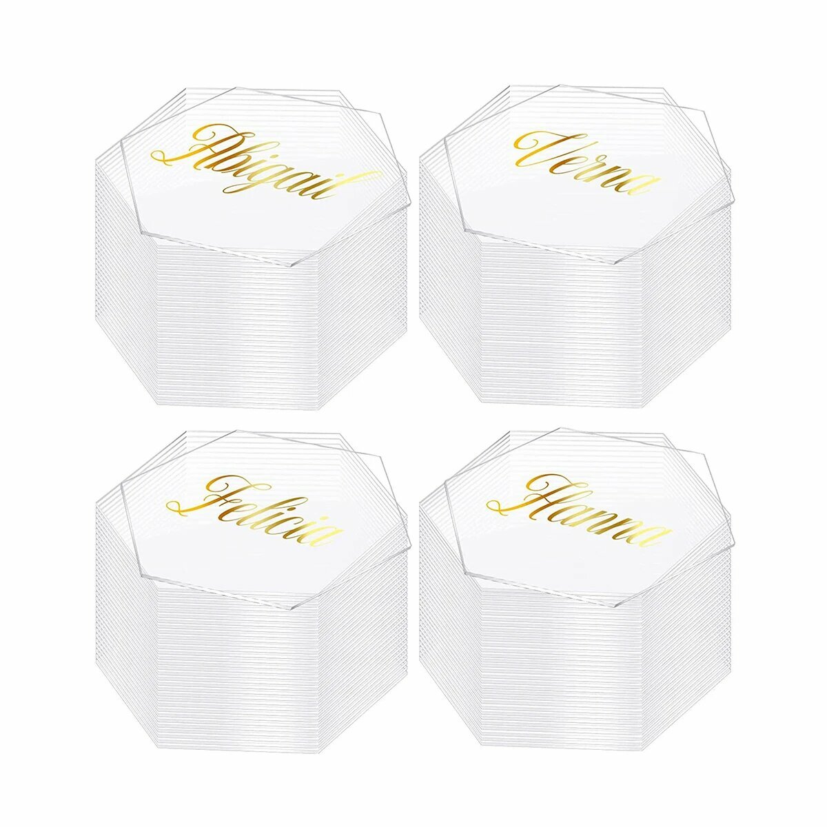 Акриловые именные карточки для свадьбы