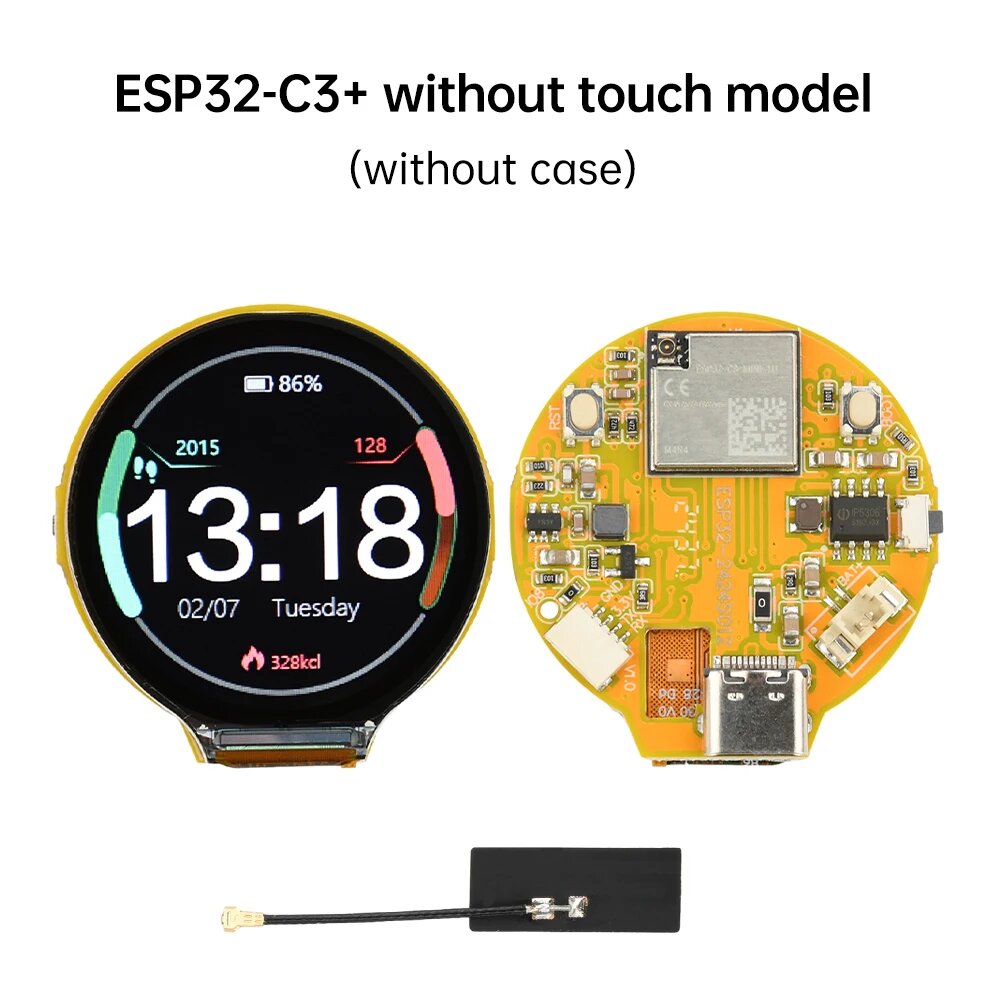Occkic ESP32 плата с сенсорным экраном 1.28 дюйма, A