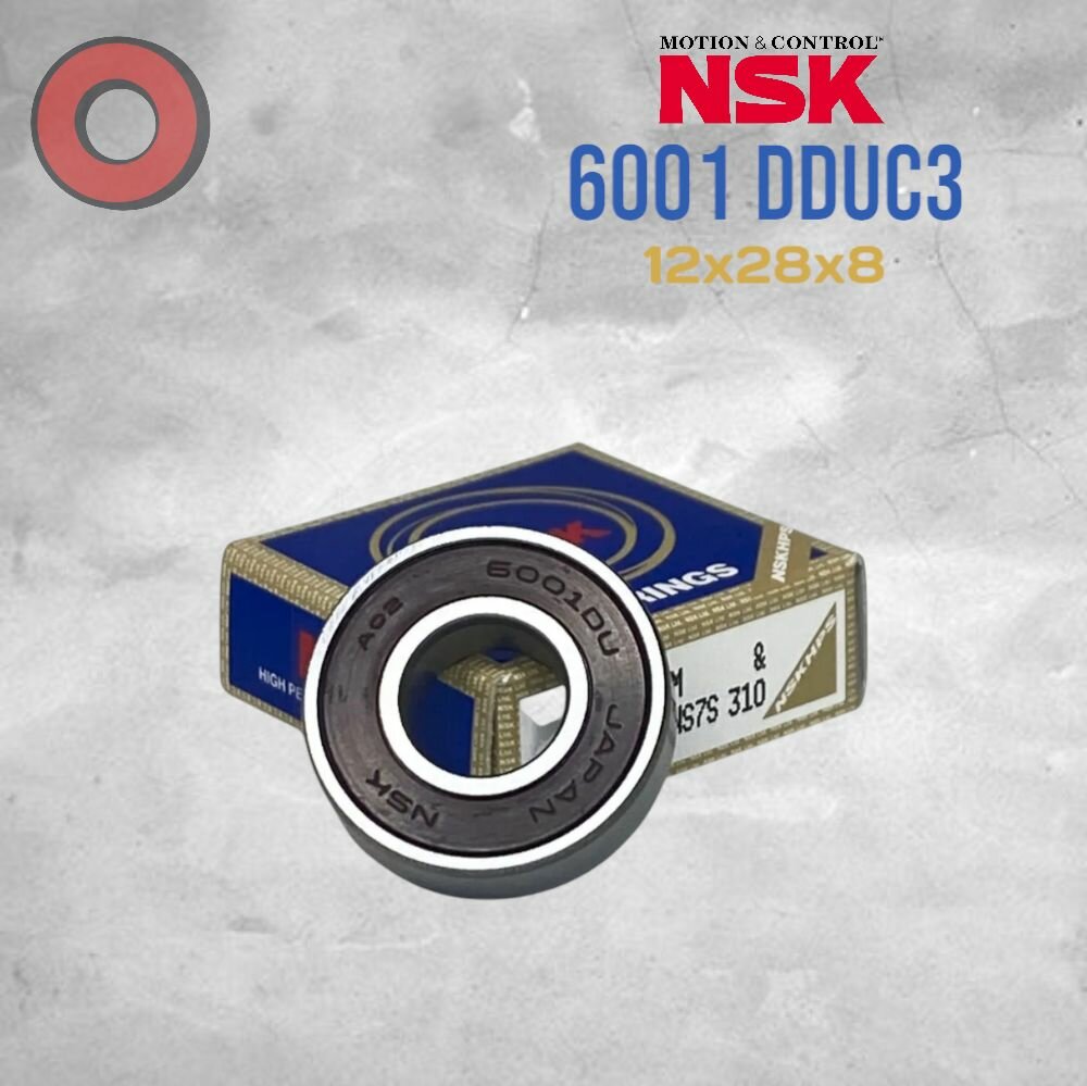 Подшипник NSK 6001 DDUC3 (12x28x8) Made in JAPAN