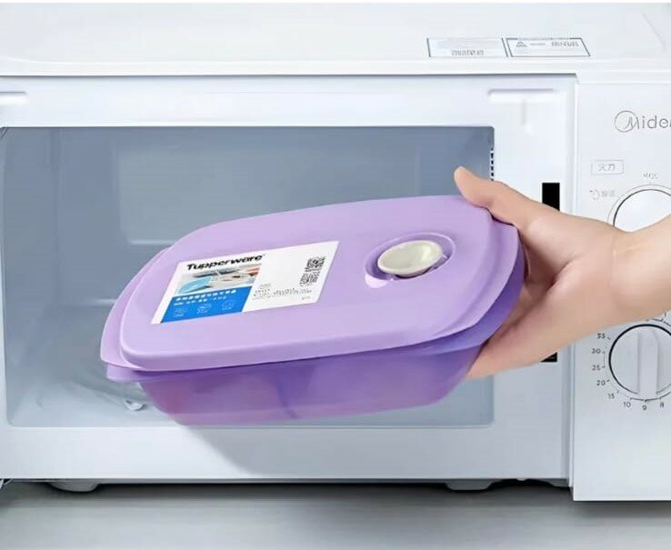 Емкость "Новая волна" 1л для разогрева в СВЧ , Tupperware сиреневая