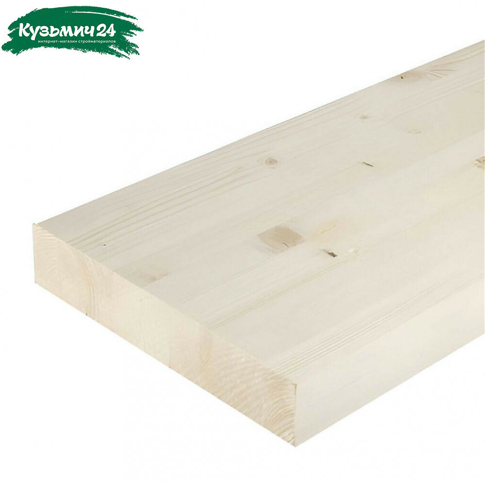 Тетива прямая Сосна 50х300х3000 мм деревянная для лестницы