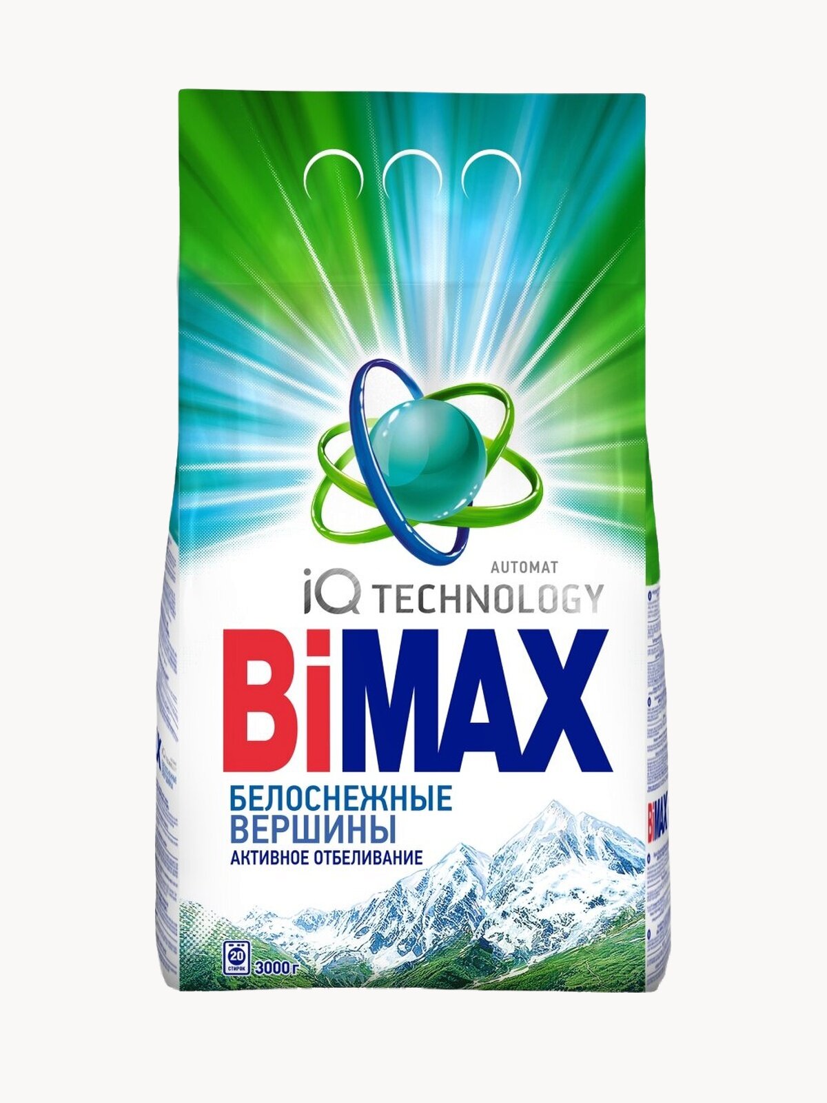 Стиральный порошок BiMAX Белоснежные вершины Automat IQ SMART 3000 гр.
