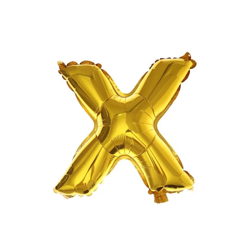 Воздушный шар буквы 32 дм/ 82 см прочный шар для праздников буква X
