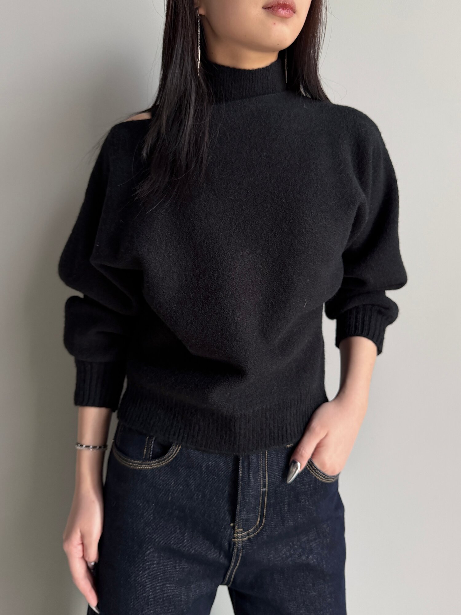 Свитер INK Серый, бежевый, черный, 2 шт., размер Std, , черный — фото 1