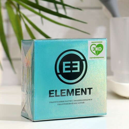 Патчи гидрогелевые Element, BLUE, с ниацинамидом и гиалуроновой кислотой, 60 шт, 85 г