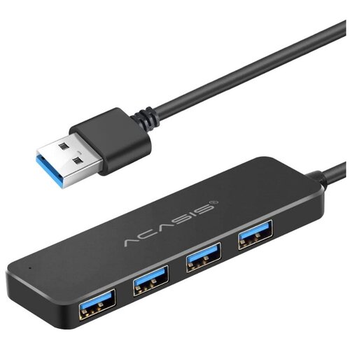 Хаб Acasis USB 30 Compact Portable Hub 4 Ports AB3-L42 20см черный 206100₽