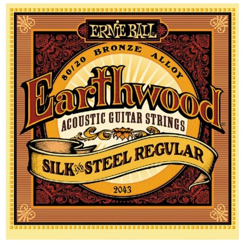 Струны для акустической гитары Ernie Ball 2043 p02043 earthwood silk