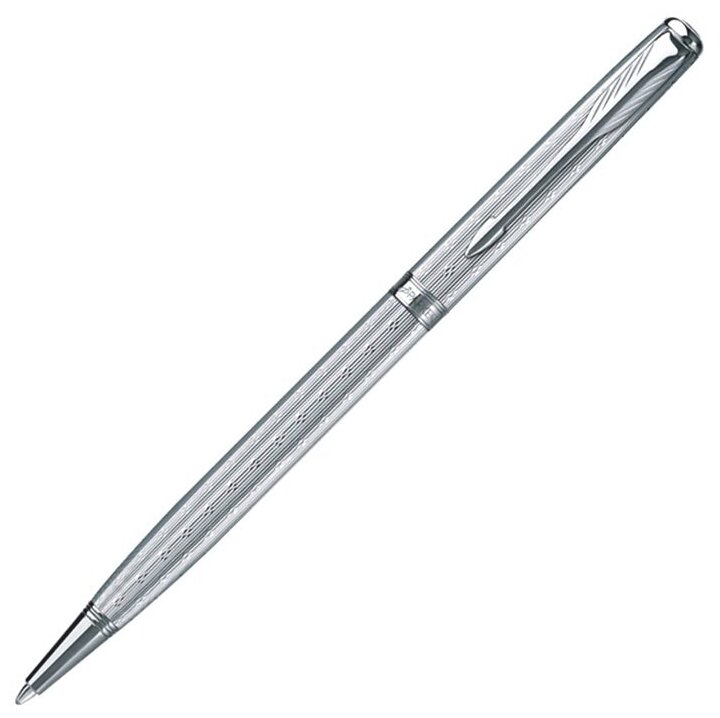 Parker R0789040 Шариковая ручка parker sonnet slim chiselled k432, silvery ct