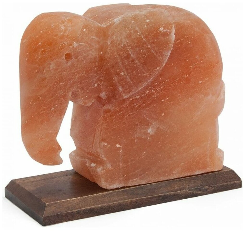Соляной светильник «Слон» с диммером - фотография № 2