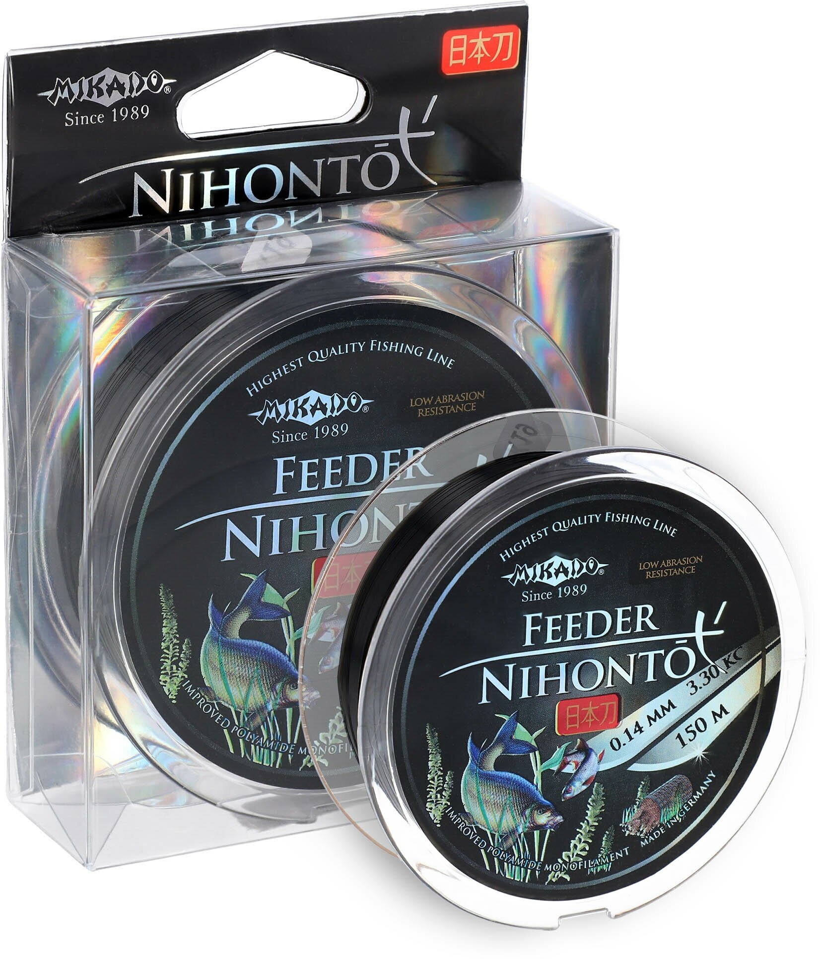 Леска мононить Mikado NIHONTO FEEDER 0,22 (150 м) - 6,50 кг, ZNF-022