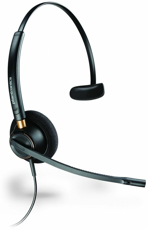 Гарнитура Plantronics HW510, для контактных центров, накладные, черный [89433-02]