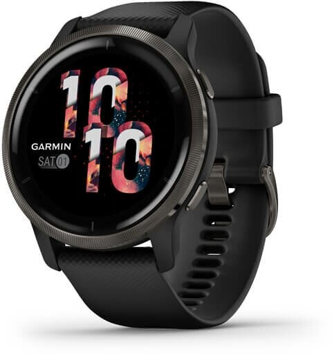 Garmin Venu 2 чёрные с серым безелем