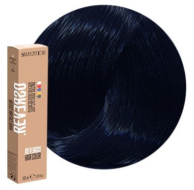 Selective, Крем-краска Reverso Hair Color 1.1 Черно-синий, 100 мл
