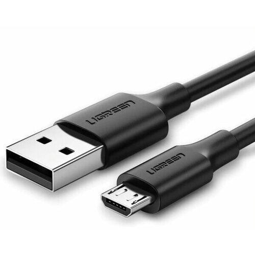 Кабель UGREEN US289 (60136) USB-A 2.0 to Micro-USB Cable Nickel Plating Nylon Braid (1 метр) чёрный