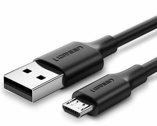 Кабель UGREEN US289 USB-A 2.0 to Micro-USB Cable Nickel Plating Nylon Braid (2 метра) белый (60143)