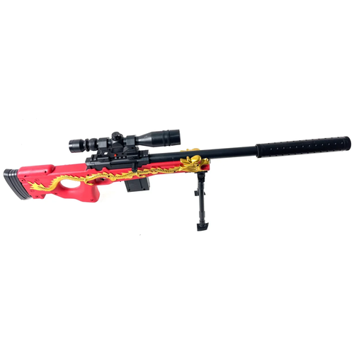 Снайперская винтовка-пневматическая с лазерным прицелом и пульками № 2 винтовка фурия стреляет пульками 6 мм