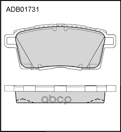 Колодки Тормозные Дисковые Передние, Комплект Adb01731 ALLIED NIPPON арт. ADB01731