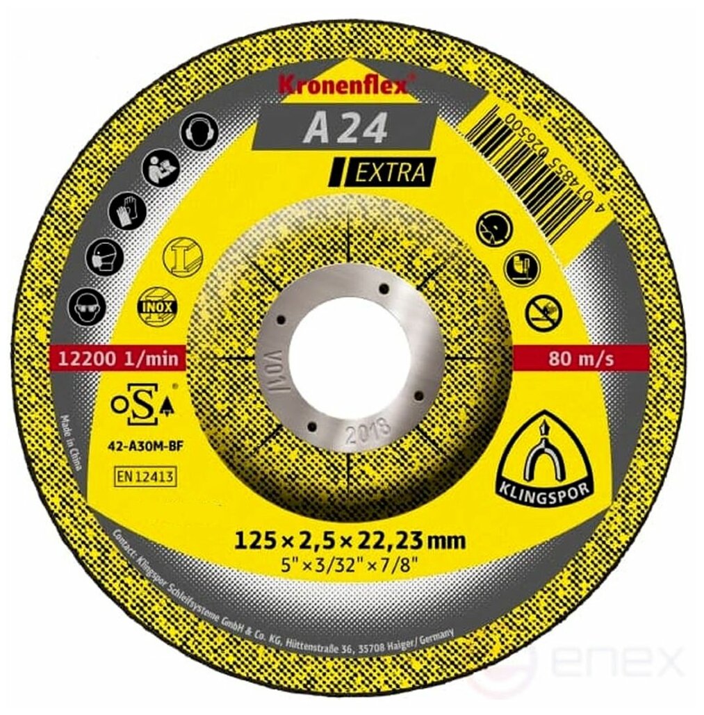 фото Круг отрезной по металлу Klingspor 125 x 1,2 x 22