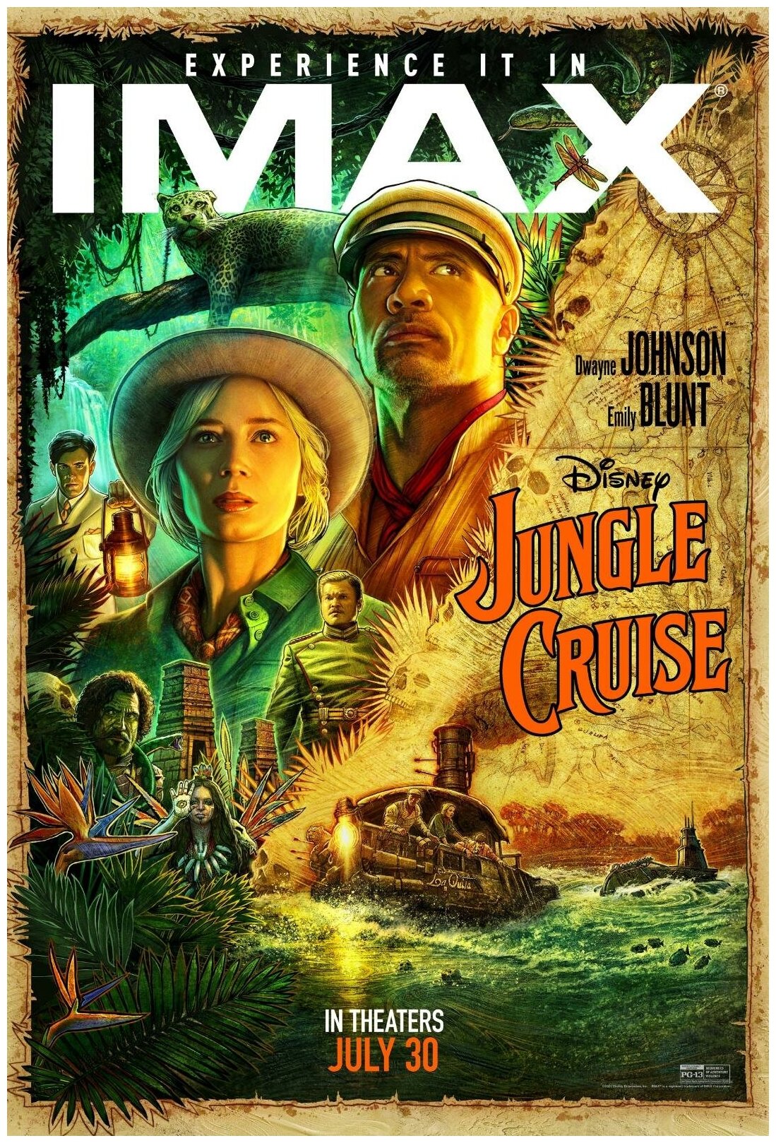 Постер / Плакат / Картина на холсте Круиз по джунглям