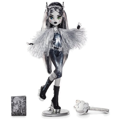 Коллекционная кукла Монстр Хай Фрэнки Штейн - Черно-белая Комик-Кон 2022 (Comic-Con 2022 Monster High Voltageous Frankie Stein Doll)