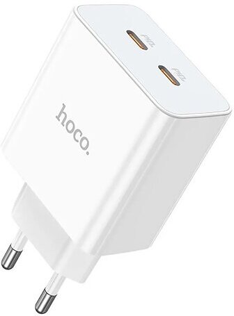 Зарядное устройство Hoco C108A Leader 2xUSB-C 3А PD35W QC3.0 White 6931474784438