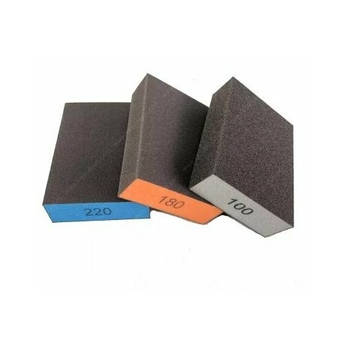 Шлифгубка 4-х сторонняя 100*70*25 P120 KARLUX (10 шт.)