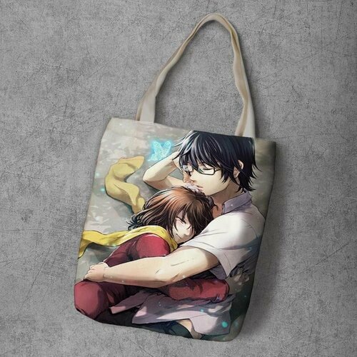 фото Сумка шоппер anime dakimakura, фактура рельефная, мультиколор