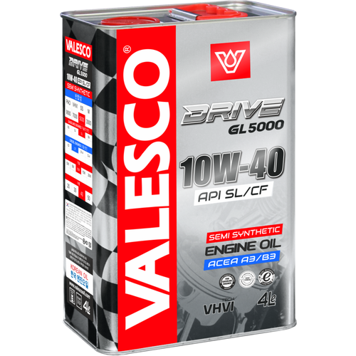 Масло VALESCO GL5000 10w-40 SL/CF полусинтетическое 4 л