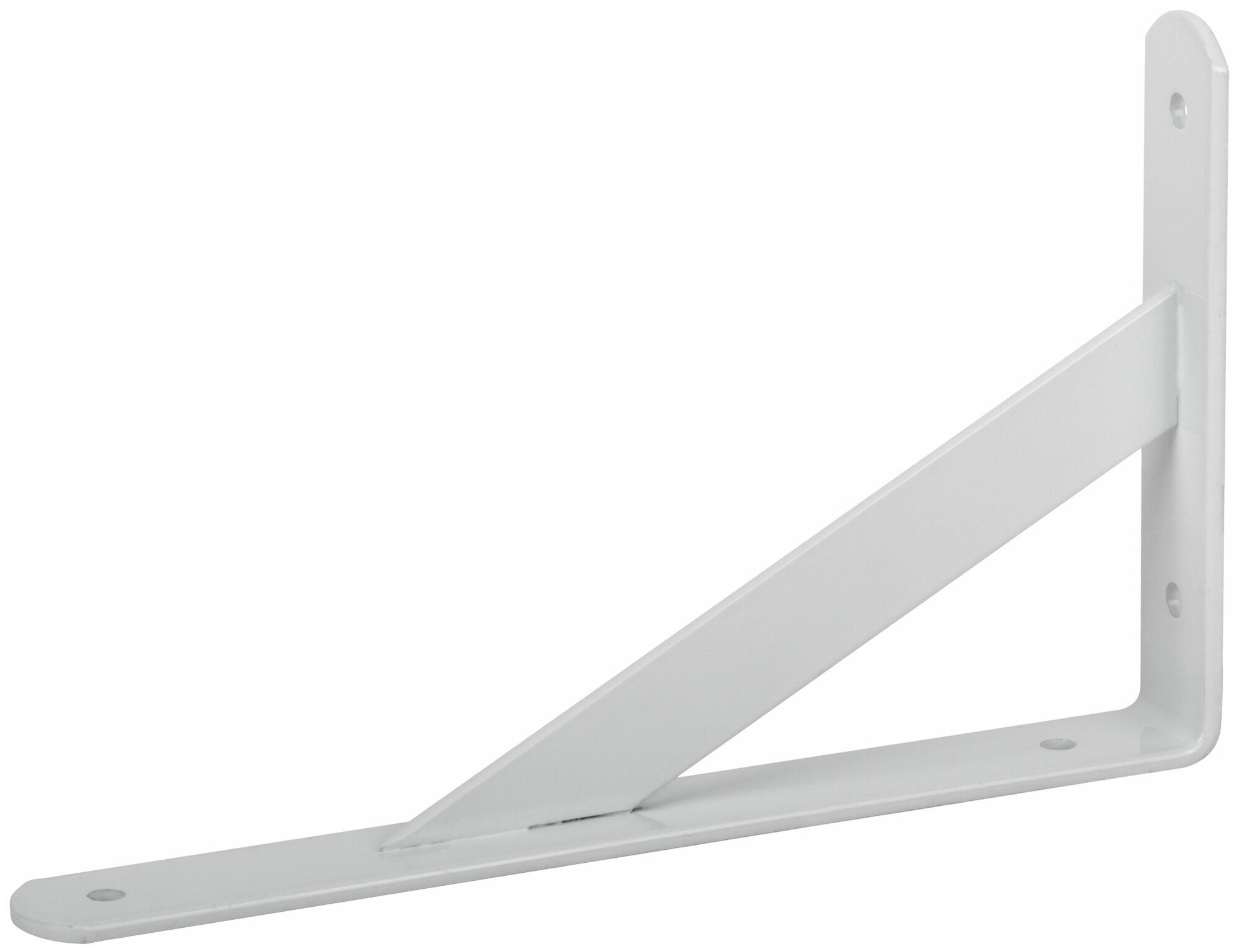 Уголок-кронштейн усиленный белый 250х150 мм - фотография № 1