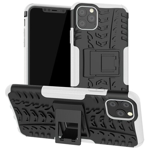 фото Чехол-бампер mypads для iphone 11 pro max противоударный усиленный ударопрочный белый