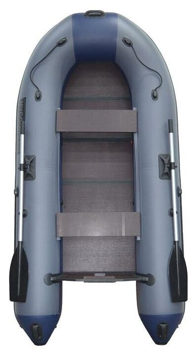 Лодка "Муссон" 2900 СК Light слань+киль, цвет серо-синий