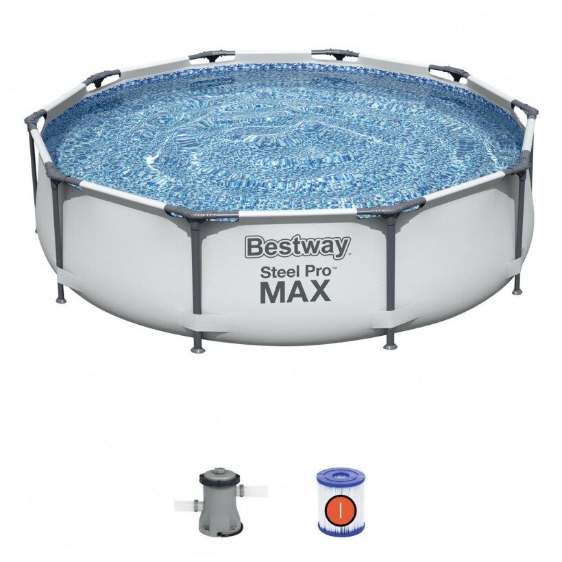 Бассейн каркасный Bestway Steel Pro Max Pools 305х76см +насос - фотография № 17