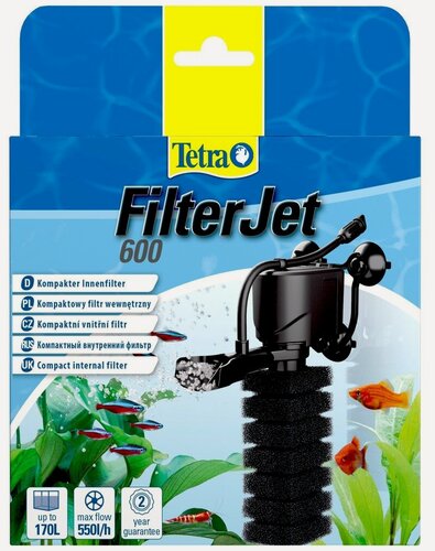 Изображение товара Фильтр внутренний Tetra FilterJet 600 для аквариума 120 - 170 л (550 л/ч, 6 Вт)