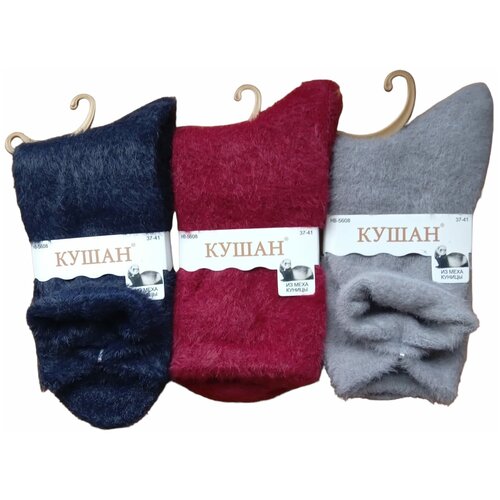 фото Носки женские из меха норки 37-41 кушан