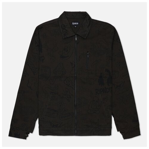 фото Мужская рабочая куртка ripndip nerm doodle work коричневый , размер l