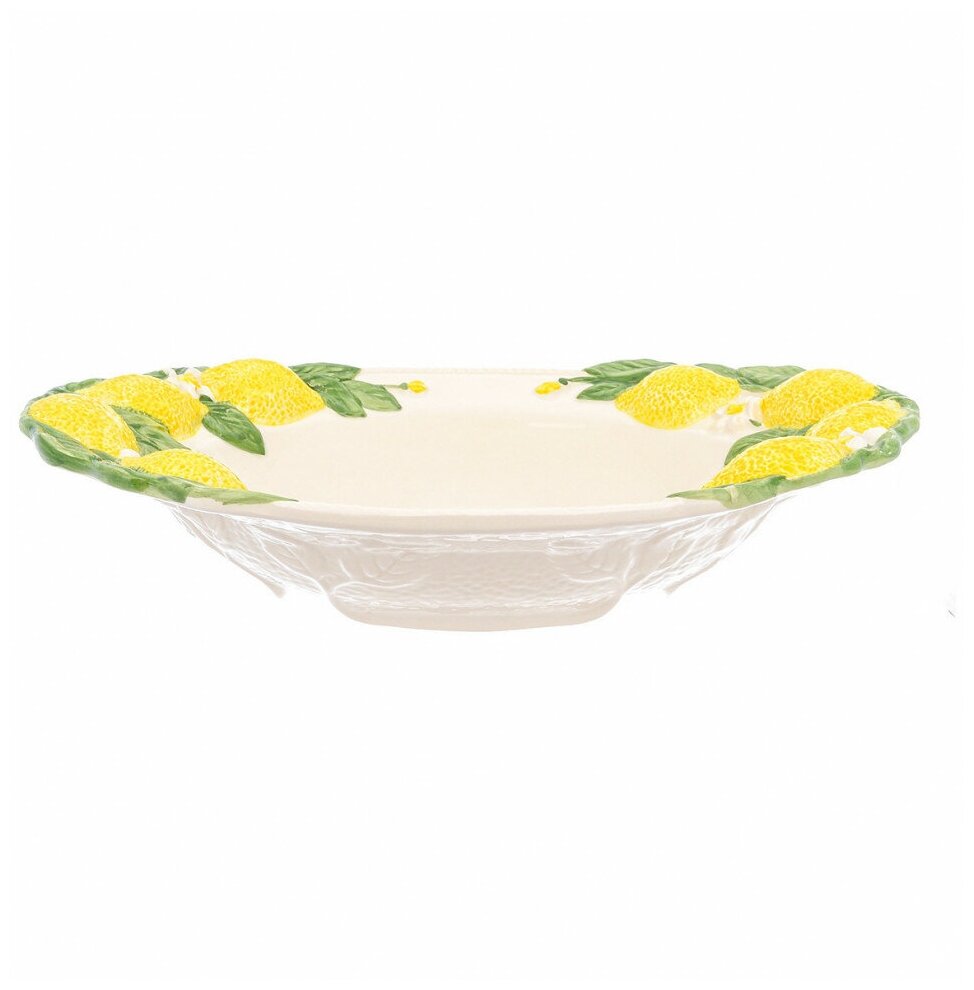 фото Блюдо 38 х 26 см овальное Annaluma snc "Лимоны" / 247809