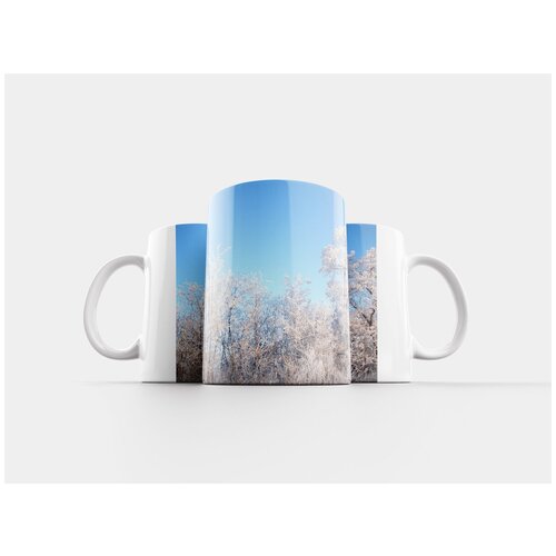 фото Кружка "зима, снег, зимний лес" 320 мл lotsprints