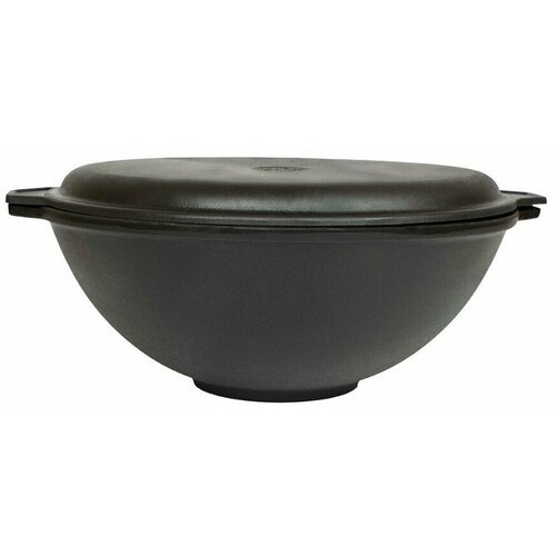 Казан чугунный MANOLI 6л с крышкой сковородой, СКК06-01