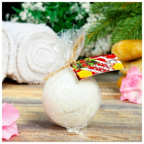 Купить Шипучая бомбочка из персидской соли Счастья в Новом году с эфирным маслом лаванды, 140гр, NeMarket
