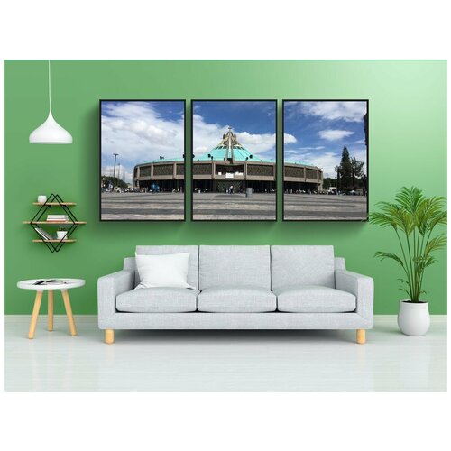 фото Набор модулных постеров для интерьера "мехико, lady de guadelupe, базилика девы марии гваделупской" 60x90 см. в тубусе, без рамки lotsprints