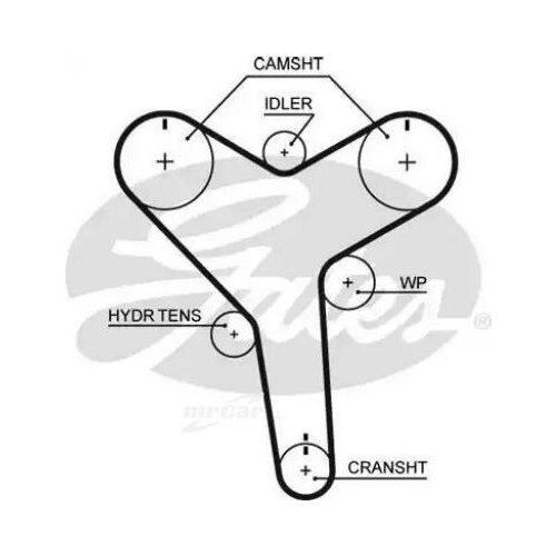 фото Gates t257 зубчатый ремень / 211x32