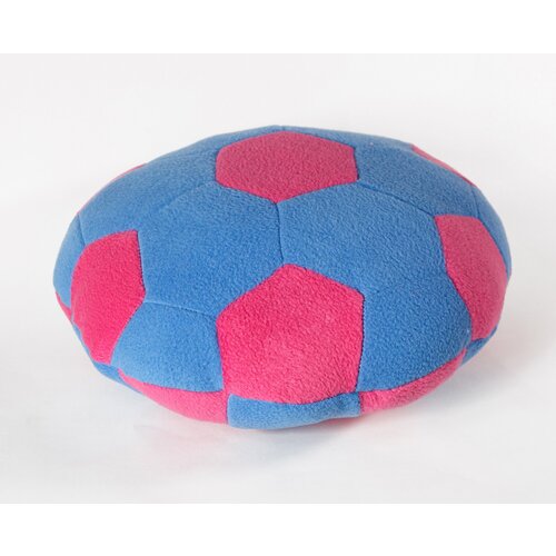 Подушка декоративная круглая цвет голубой, розовый диаметр 30 см.